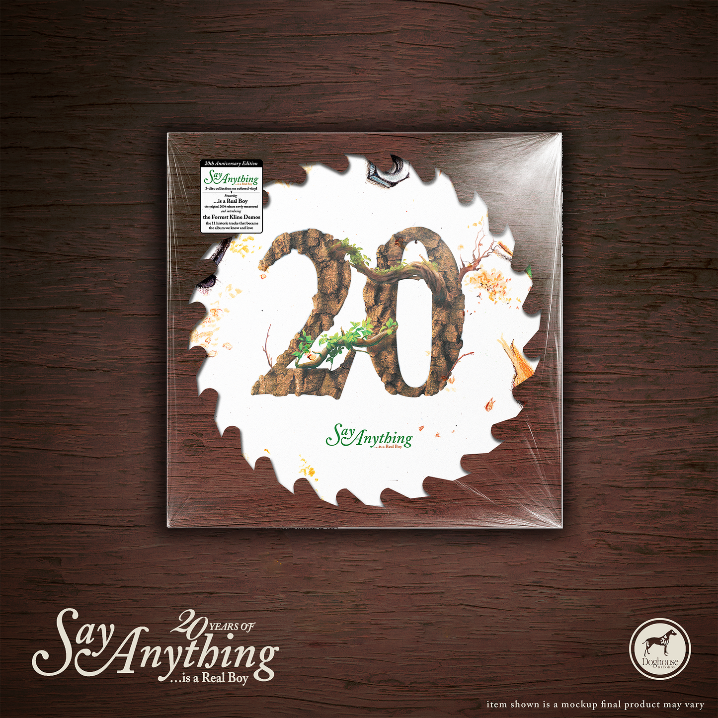 Say Anything - ...Is a Real Boy 20 Year Anniversary 3XLP Edition - Hardwood Vinyl Edition