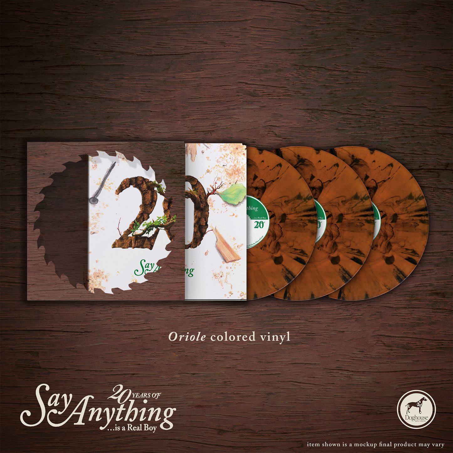 Say Anything - ...Is a Real Boy 20 Year Anniversary 3XLP Edition - Early Bird Edition on Oriole Vinyl (Pre-Order)